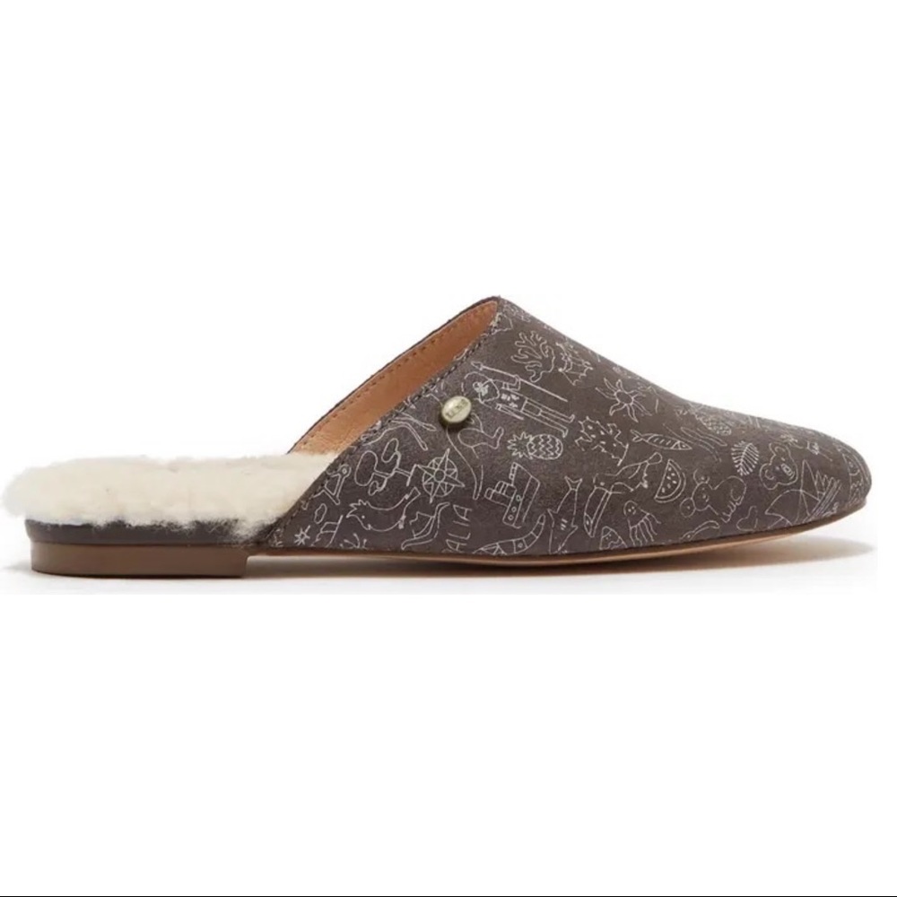 AUSTRALIA LUXE COLLECTIVE | Women’s Shearling Slip-on Mules, Size 6